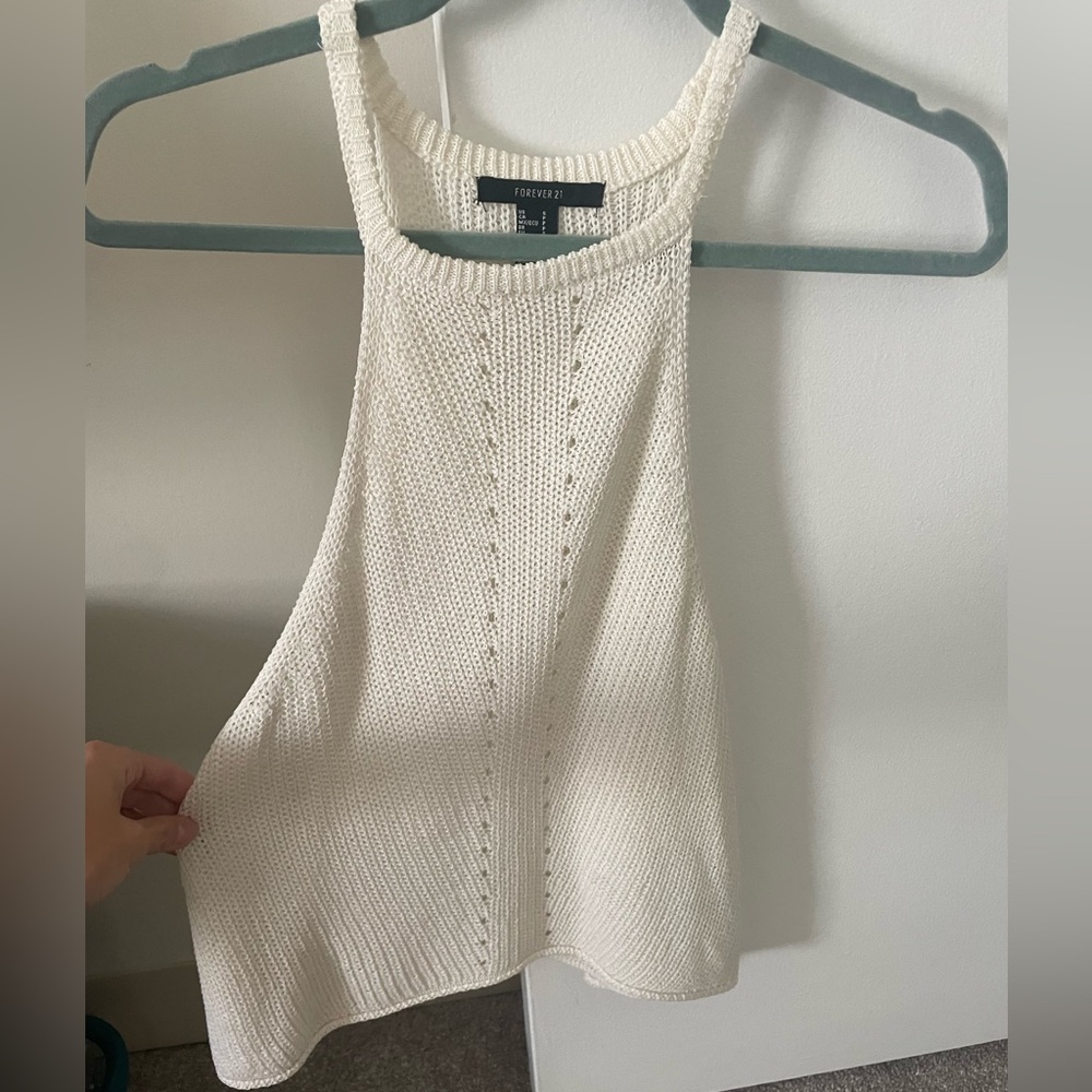White Sweater Tank
